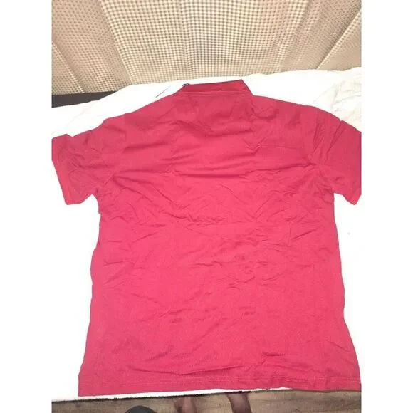 NWT VEBOON Polo Shirt Mens Size M Red Athletic Dynamic Flex Stretch - Picture 7 of 8